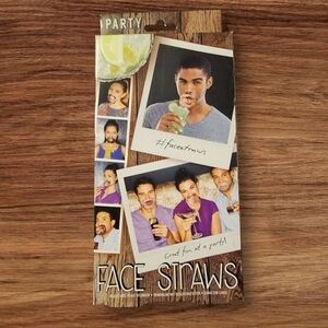 Party Face Straws- New In Box